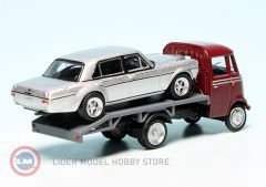 1:87 1969 Mercedes Benz L319 Autotransporter ile Mercedes Benz 300 SEL 6.8 AMG W109