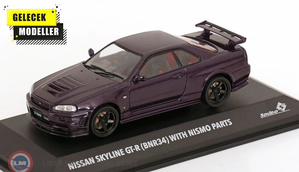 1:43 Solido 1999 Nissan Skyline GT-R (BNR34) Nismo Parts