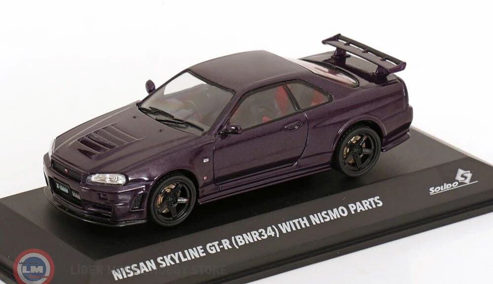 1:43 Solido 1999 Nissan Skyline GT-R (BNR34) Nismo Parts
