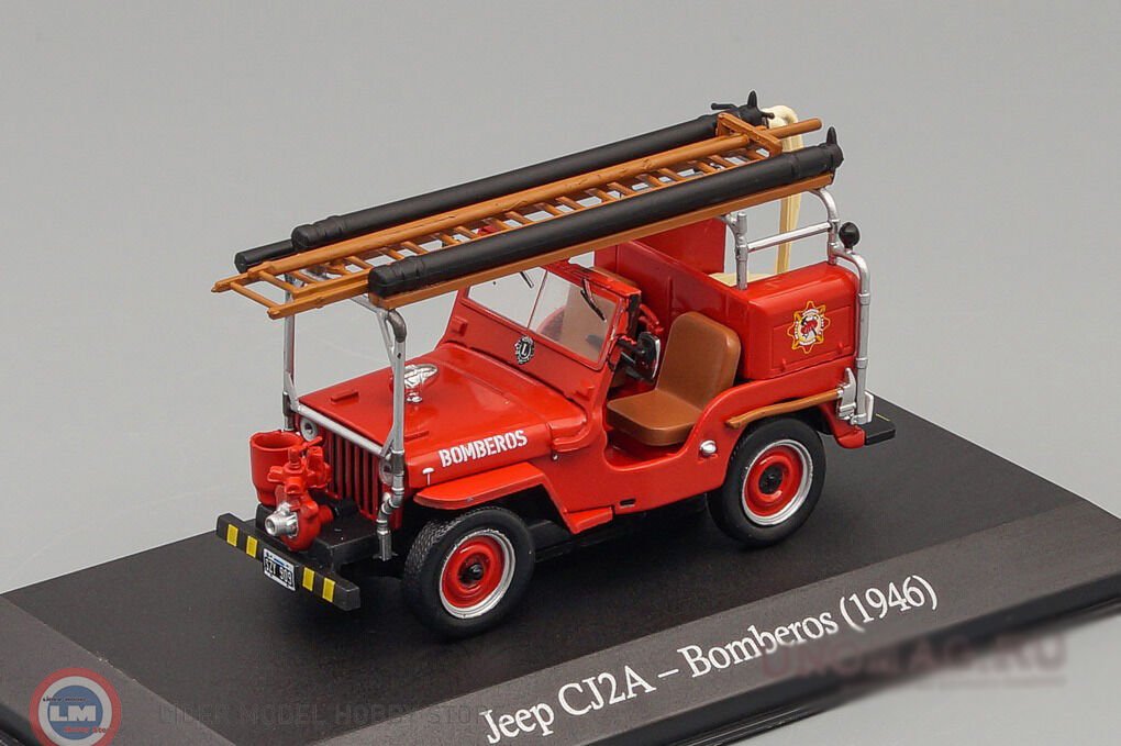 1:43 Atlas 1946 Jeep CJ2A  Bomberos İtfaiye
