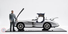 1:18 CMC 1955 Mercedes Benz 300 SLR Coupe Uhlenhaut & Figür