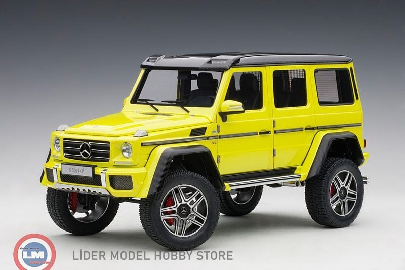 KUSURLU 1:18 Autoart Mercedes Benz G500 4x4 Electric Beam Yellow