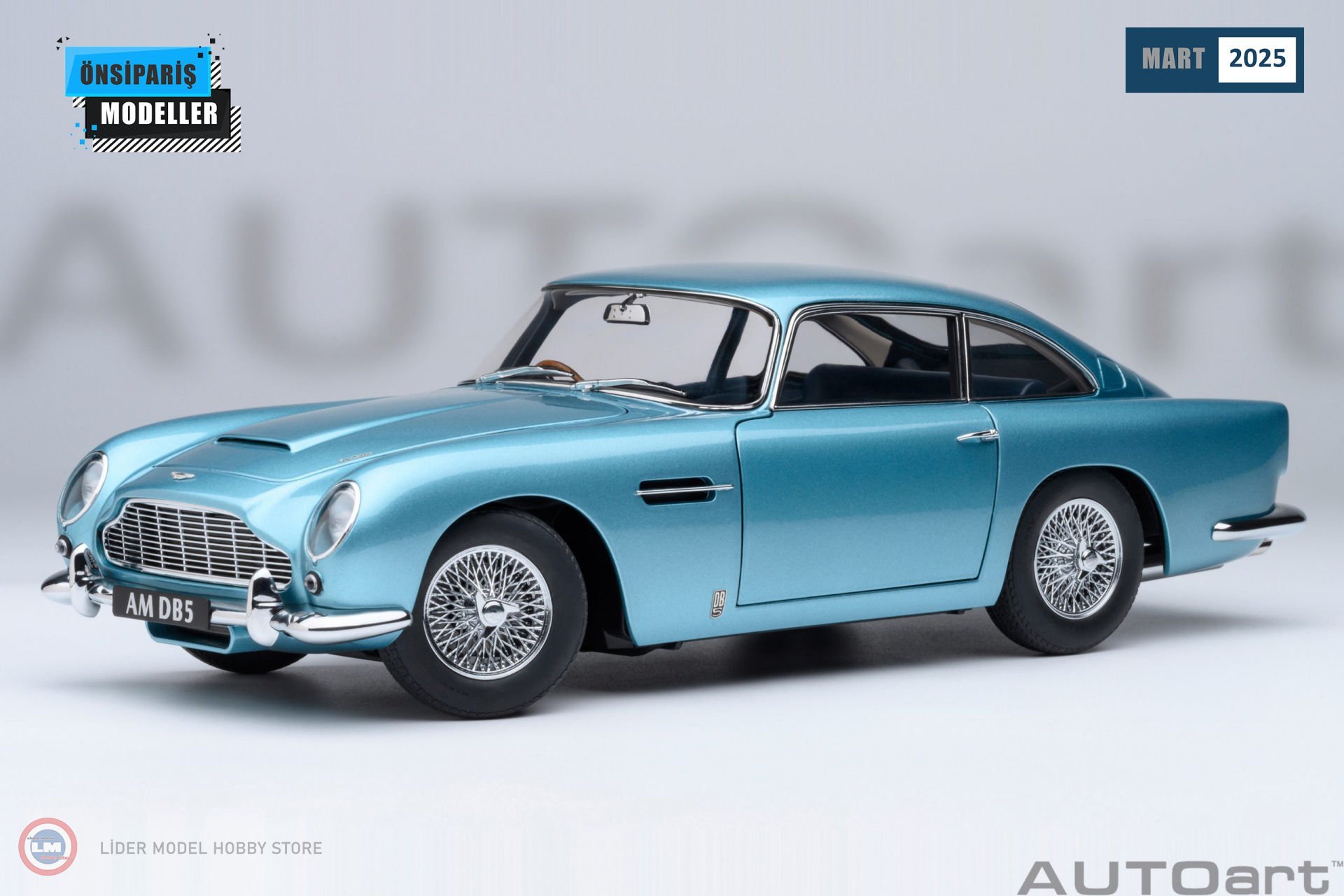 1:18 Autoart Aston Martin DB5 Carribean Pearl