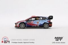 1:64 Mini GT 2024 Hyundai i20 #11 Rally1 Hybrid Monte-Carlo Winner