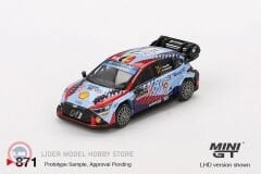 1:64 Mini GT 2024 Hyundai i20 #11 Rally1 Hybrid Monte-Carlo Winner