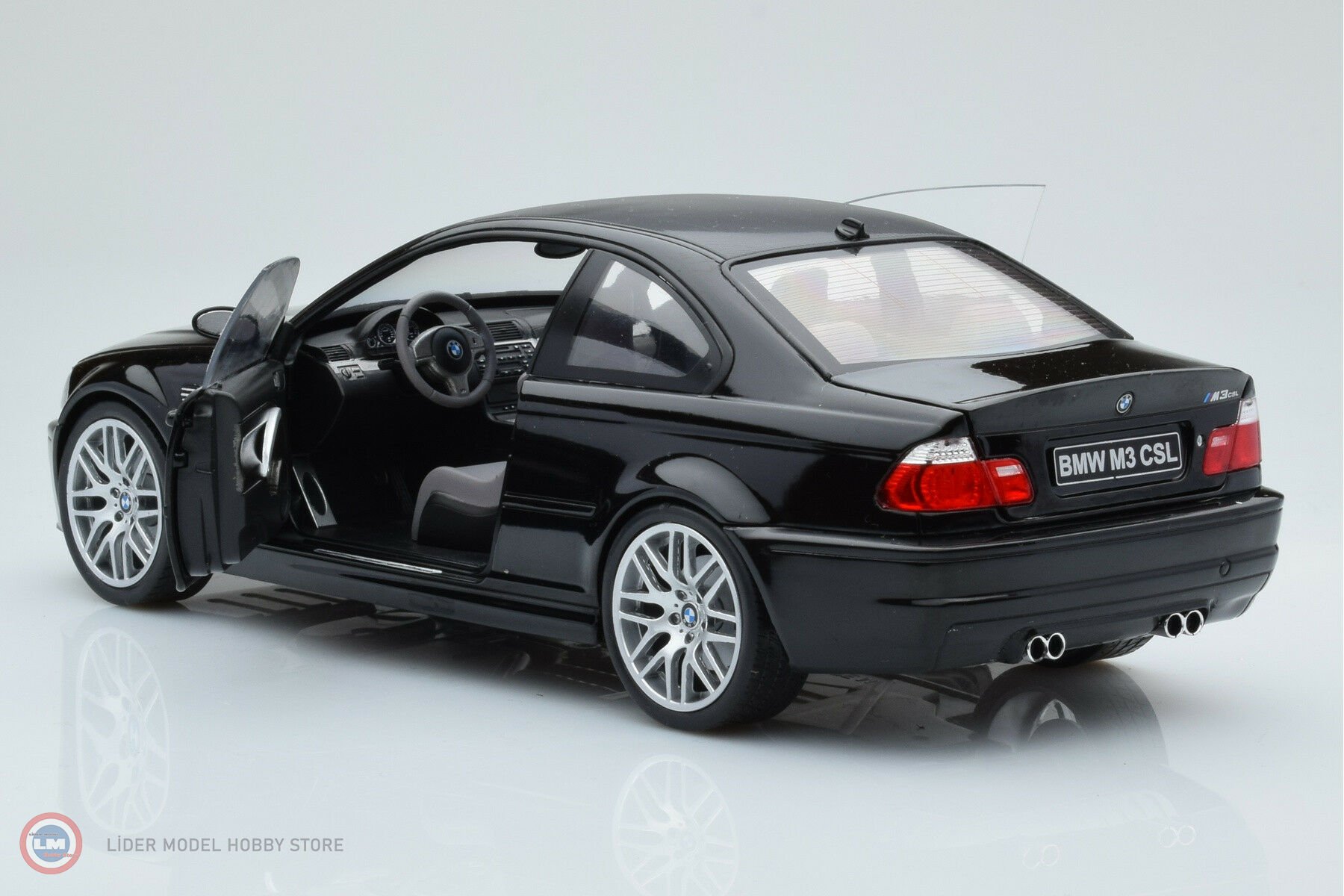 SOLIDO 1/18 - BMW M3 CSL E46 Black Carbon 2003 Diecast Scale model car