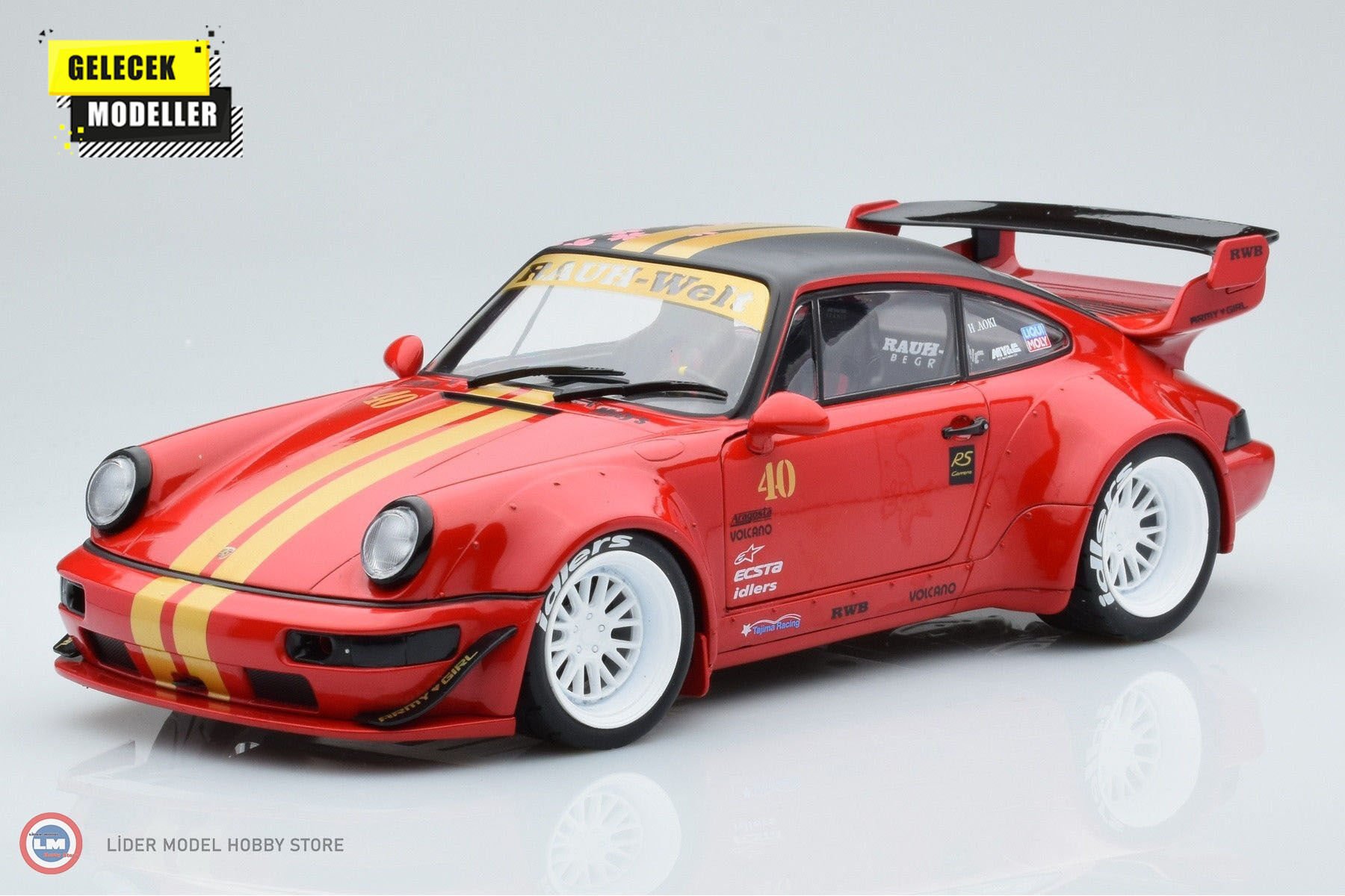 1:18 Soldio 2021 Porsche 911 (964) Sakura RWB Body Kit