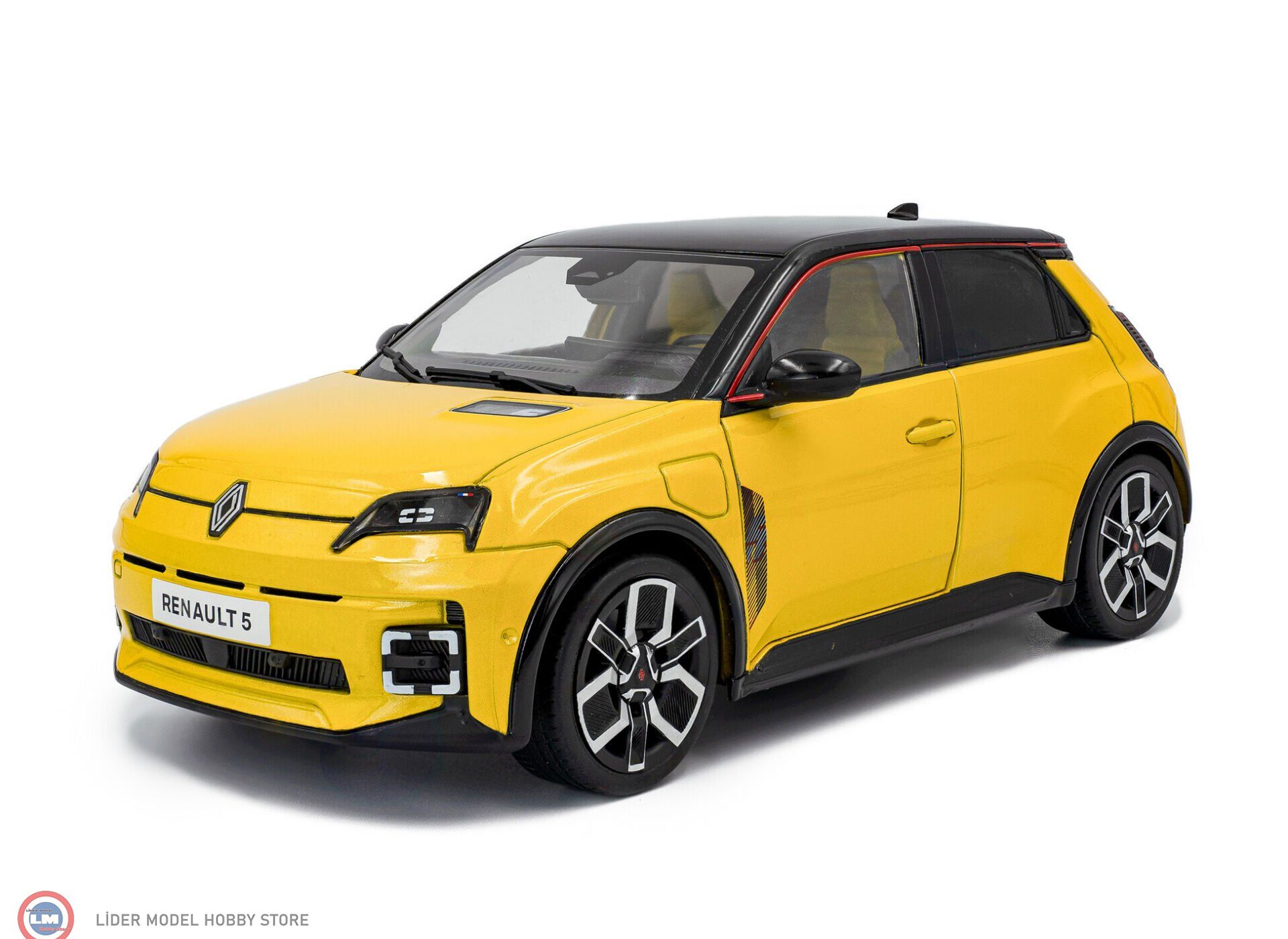 KUSURLU 1:18 Solido 2024 Renault 5 E-TECH – JAUNE POP