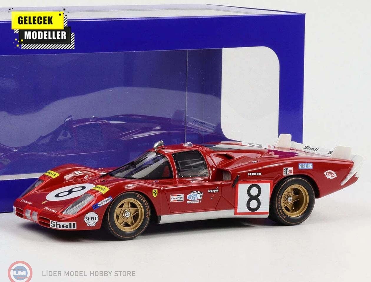 1:18 WERK83 Ferrari 512S Long Tail #8 24h LeMans 1970