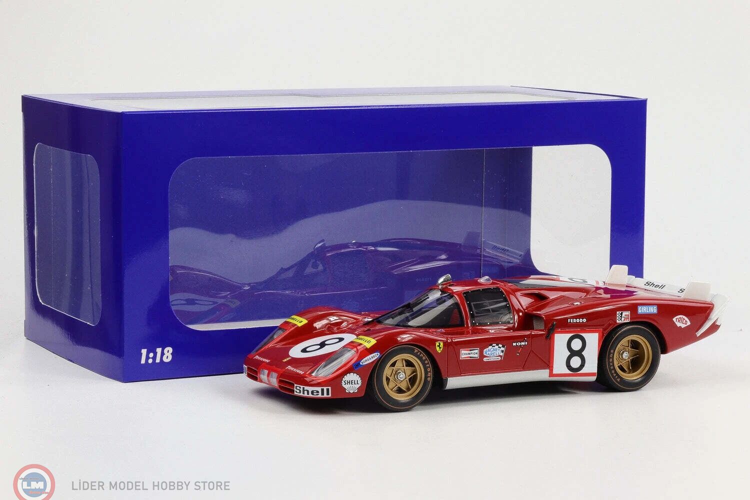 1:18 WERK83 Ferrari 512S Long Tail #8 24h LeMans 1970