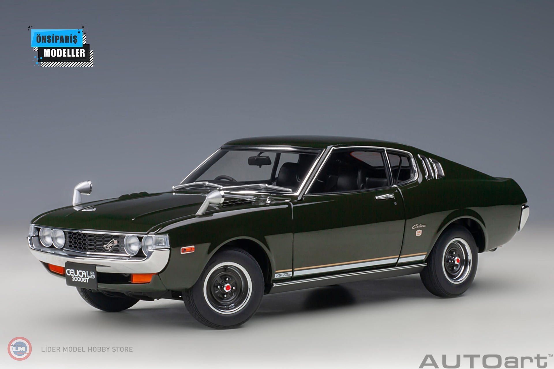 1:18 1973 Toyota Celica Liftback 2000GT (RA25) Yeşil