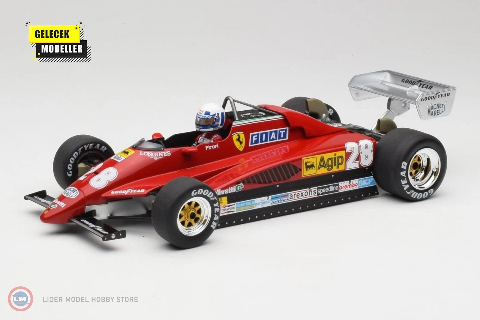 1:18 MCG 1982 Ferrari 126 c2 #28 2nd GP Monaco Formula 1 Didier Pironi