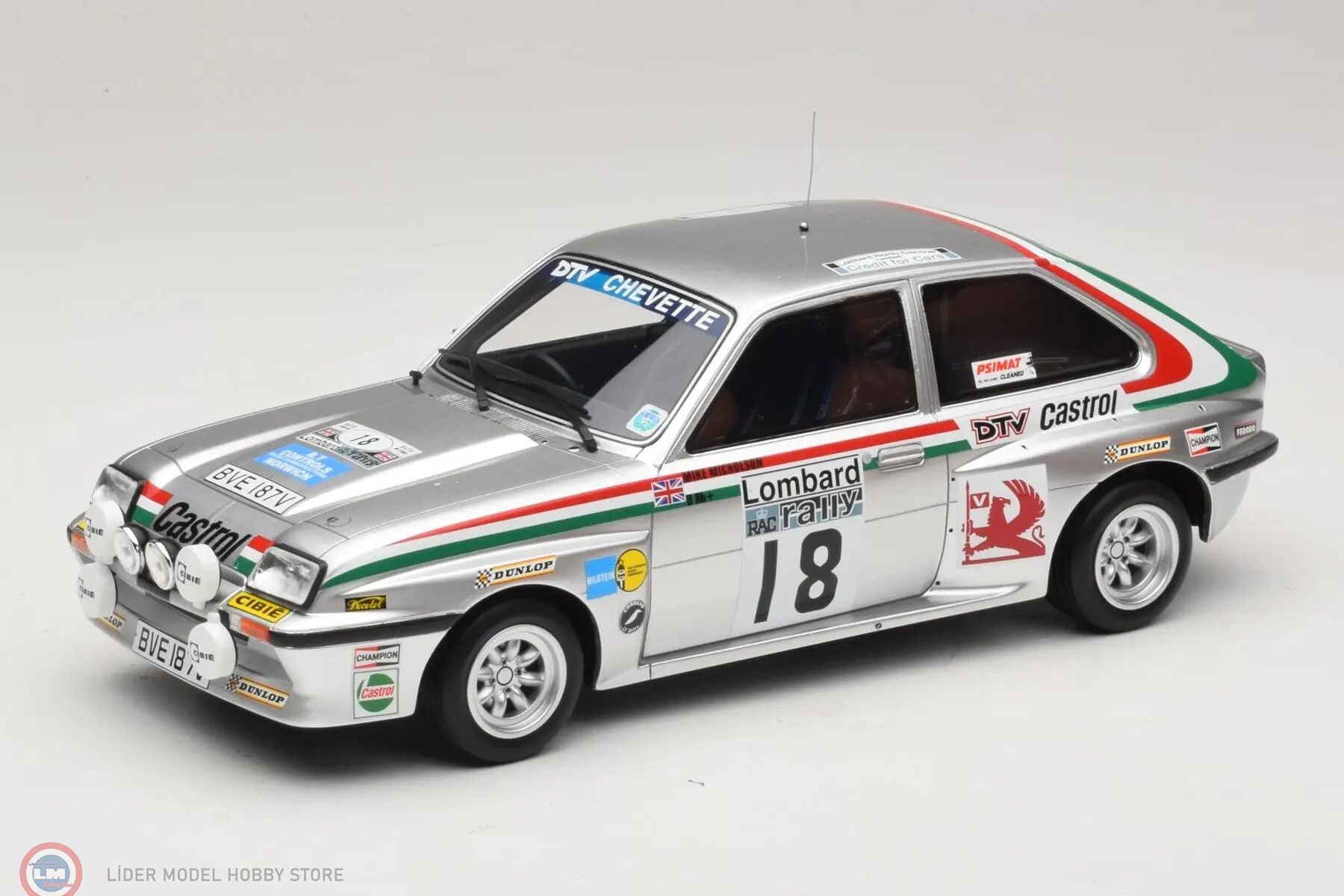 1:18 OTTO 1980 Chevrolet Chevette #18 Vauxhall 2300 HSR RAC Rally