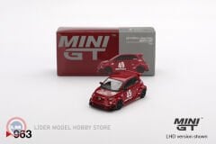 1:64 Mini GT 2024 Fiat 500 ABARTH 595 LB WORKS N #49 ABAS LHD 