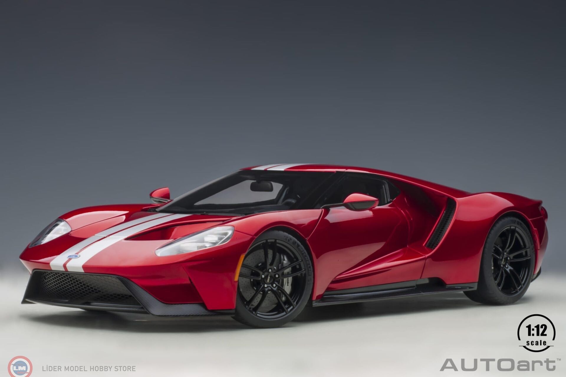 1:12 Autoart 2017 Ford GT - (Liquid Red)