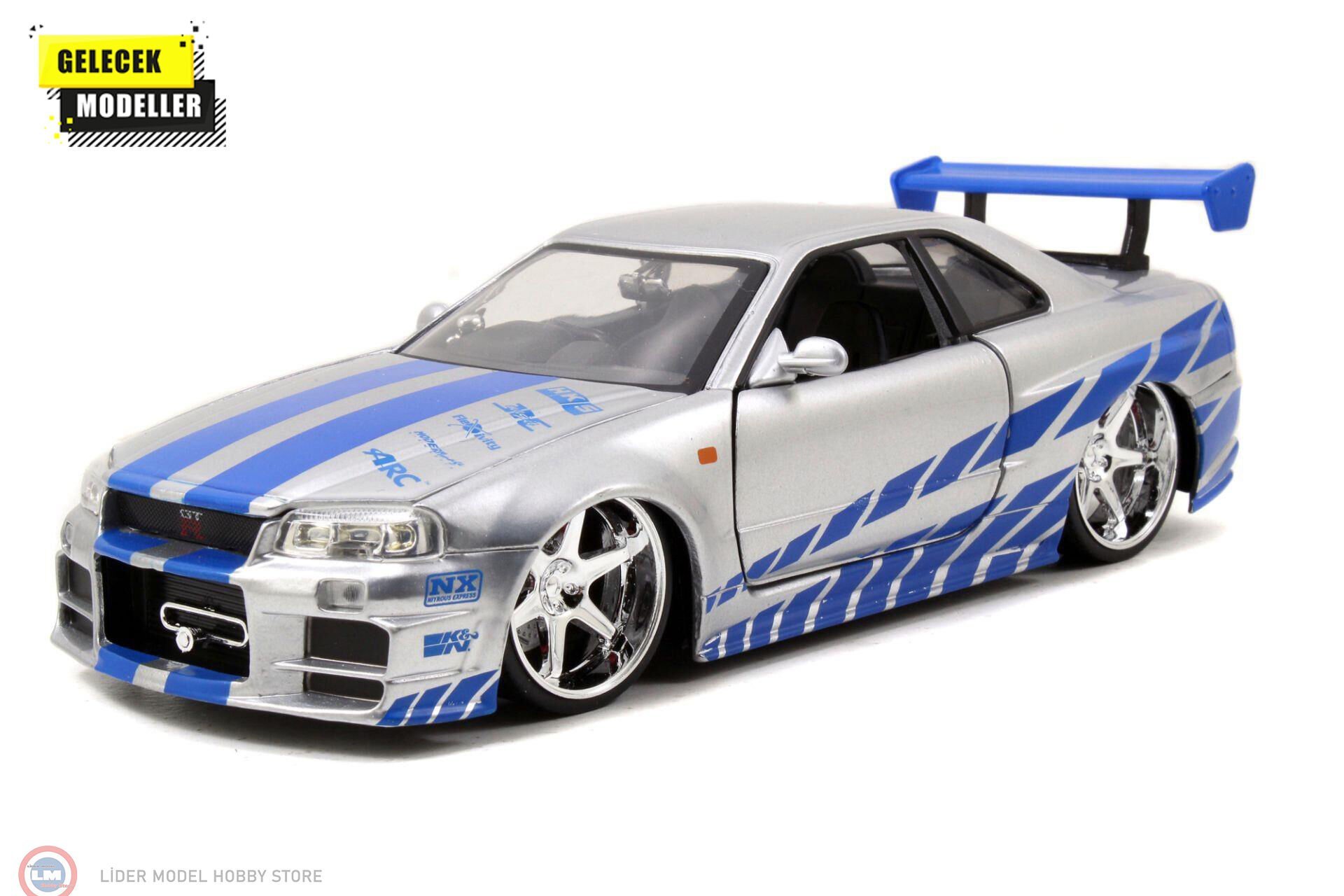 1:24 Jada Brian's NİSSAN Skyline GT-R (R34) 2003 - Fast 2 Furious