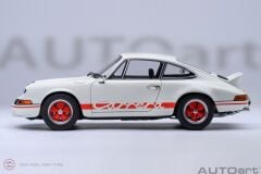 1:18 Autoart 1973 Porsche 911 Carrera 2.7 RS (Grand Prix white/red stripes)