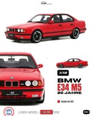 1:18 OTTO 1974 BMW E34 M5 20 YEARS Jahre Muhello Red