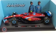1:18 Burago 2024 Ferrari F1 SF-24 TEAM SCUDERIA #55 5th MIAMI
