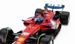 1:18 Burago 2024 Ferrari F1 SF-24 TEAM SCUDERIA #55 5th MIAMI