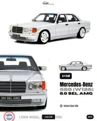 1:18 OTTO 1989 Mercedes Benz 560 SEL AMG W126 6.0 Brilliant Silver