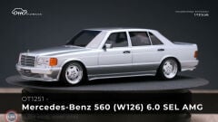 1:18 OTTO 1989 Mercedes Benz 560 SEL AMG W126 6.0 Brilliant Silver