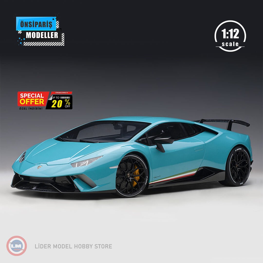 1:12 2017 Lamborghini Huracan Performante (Blu Glauco)