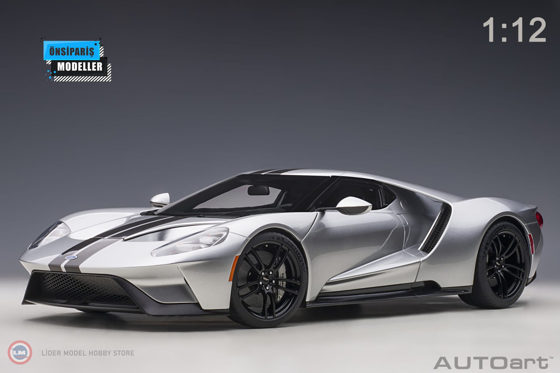 1:12 2017 Ford GT 2017 (Ingot Silver)