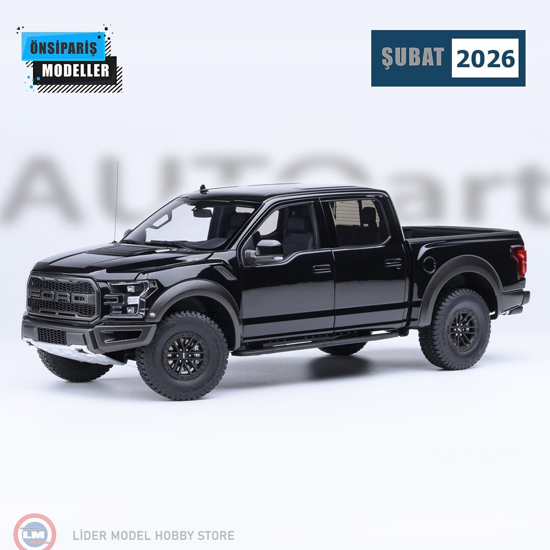 1:18 Autoart 2019 Ford F-150 Raptor Supercrew (Agate Black)