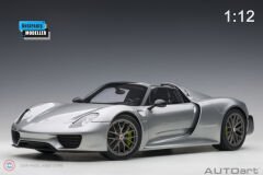 Autoart - 1:12 2013 Porsche 918 Spyder Weissach Package (GT Silver