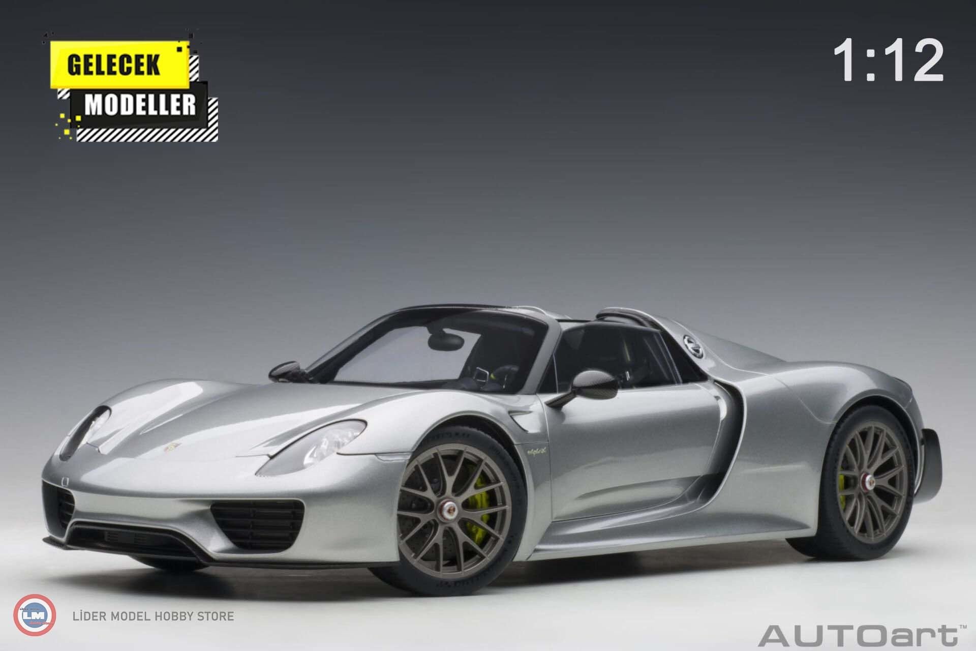 1:12 2013 Porsche 918 Spyder Weissach Package (GT Silver Metallic)