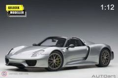 1:12 2013 Porsche 918 Spyder Weissach Package (GT Silver Metallic)