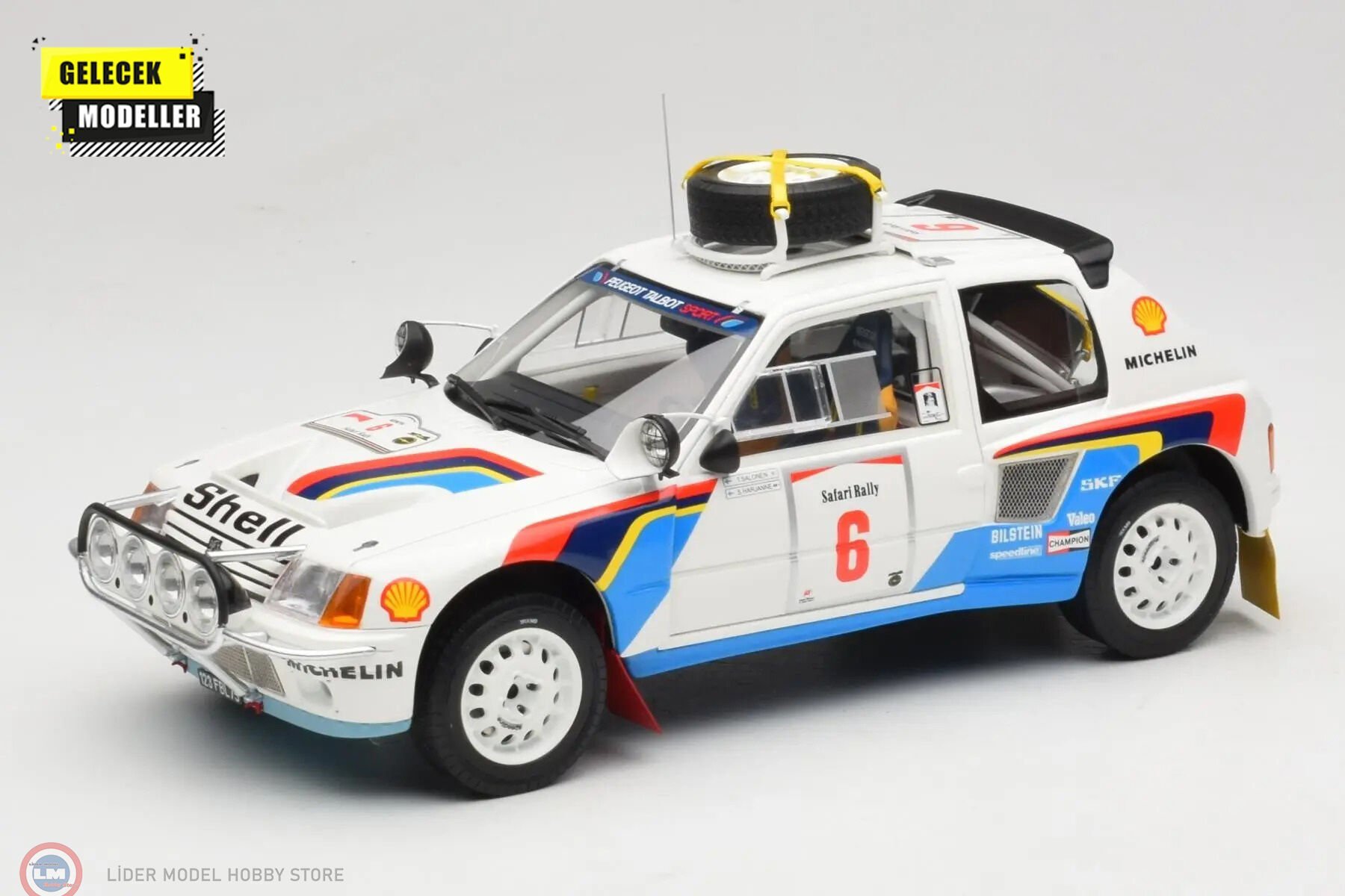 1:18 OTTO 1985 Peugeot 205 T16  #6 Rally Safari