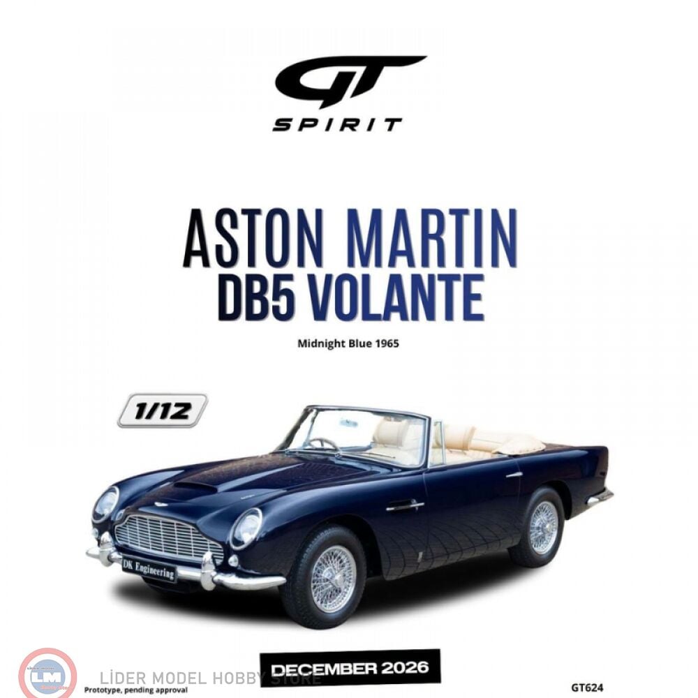 1:12 GT Spirit 1965 Aston Martin DB5 Volant Midnight Blue