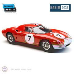 1:18 CMC 1964 Ferrari 250 LM #7 Chassis 5895, Hill/Bonnier, RHD 1500 Limitli Üretim