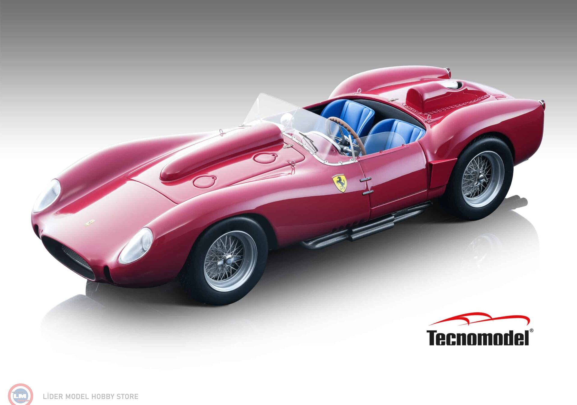 1:18 Tecnomodel 1958 Ferrari 250 TR Press Version Red