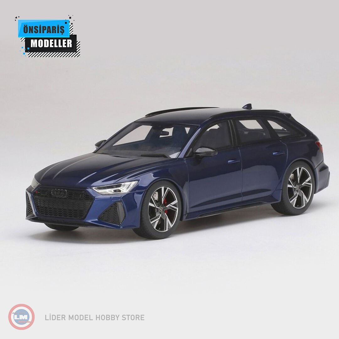 1:18 Audi RS6 Avant Carbon Black Navarra Blue Metallic