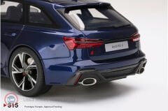1:18 Audi RS6 Avant Carbon Black Navarra Blue Metallic