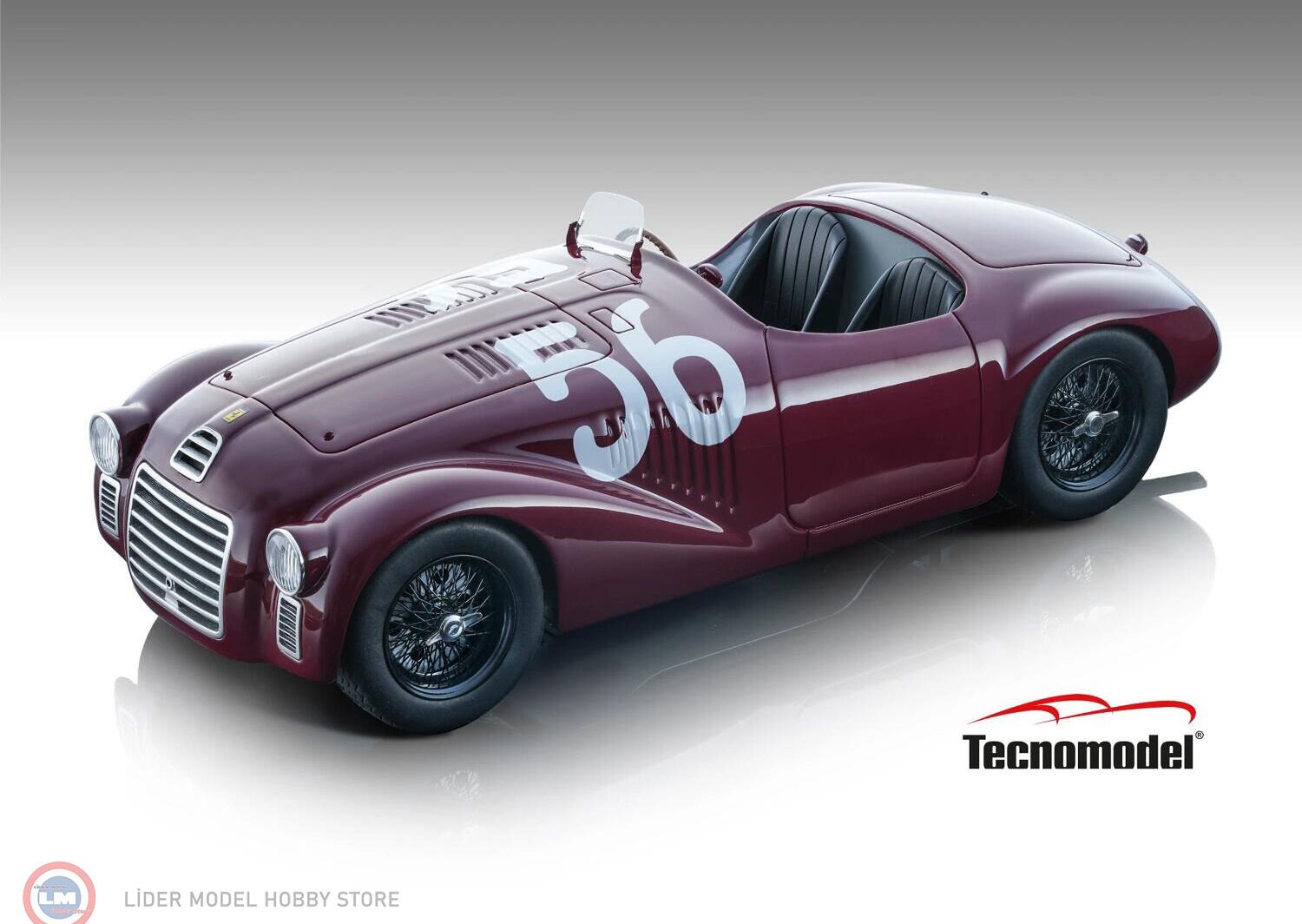 1:18 Tecnomodel Ferrari  125S 1947 Circuito di Caracalla (1st Ferrari Winner) #56