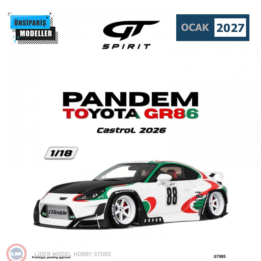 1:18 GT Spirit 2026 Toyota GR86 Pandem Castrol