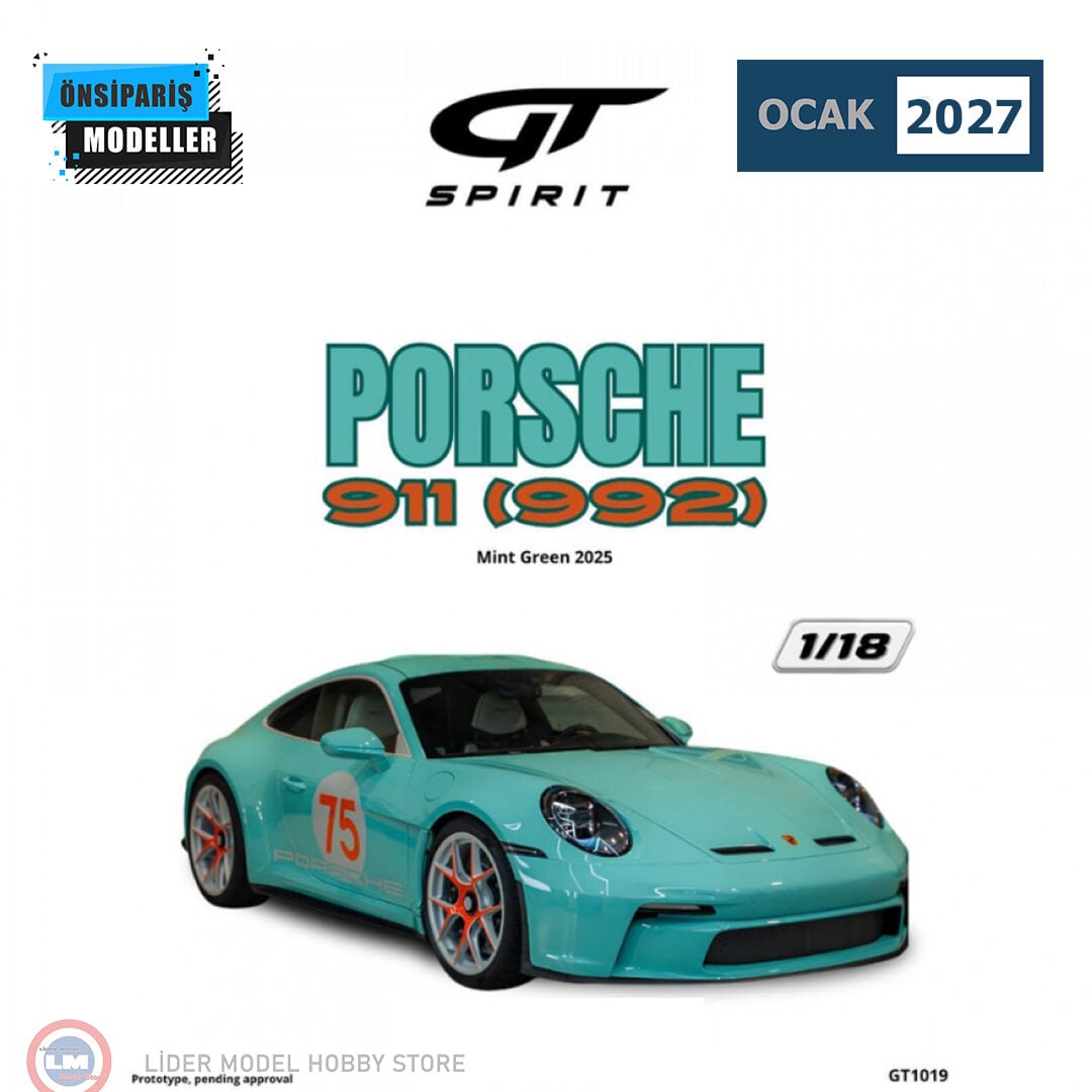 1:18 GT Spirit 2025 Porsche 911 992 Mint Green