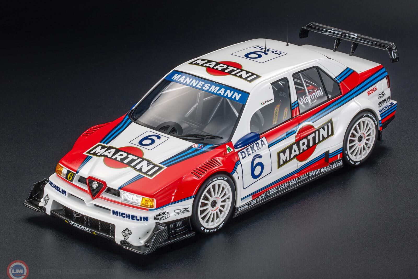 1:18 Top Marques Alfa Romeo 155 V6 TI (1996) (MARTINI WHITE)- ITC 1996 #6 A. Nannini - ITC