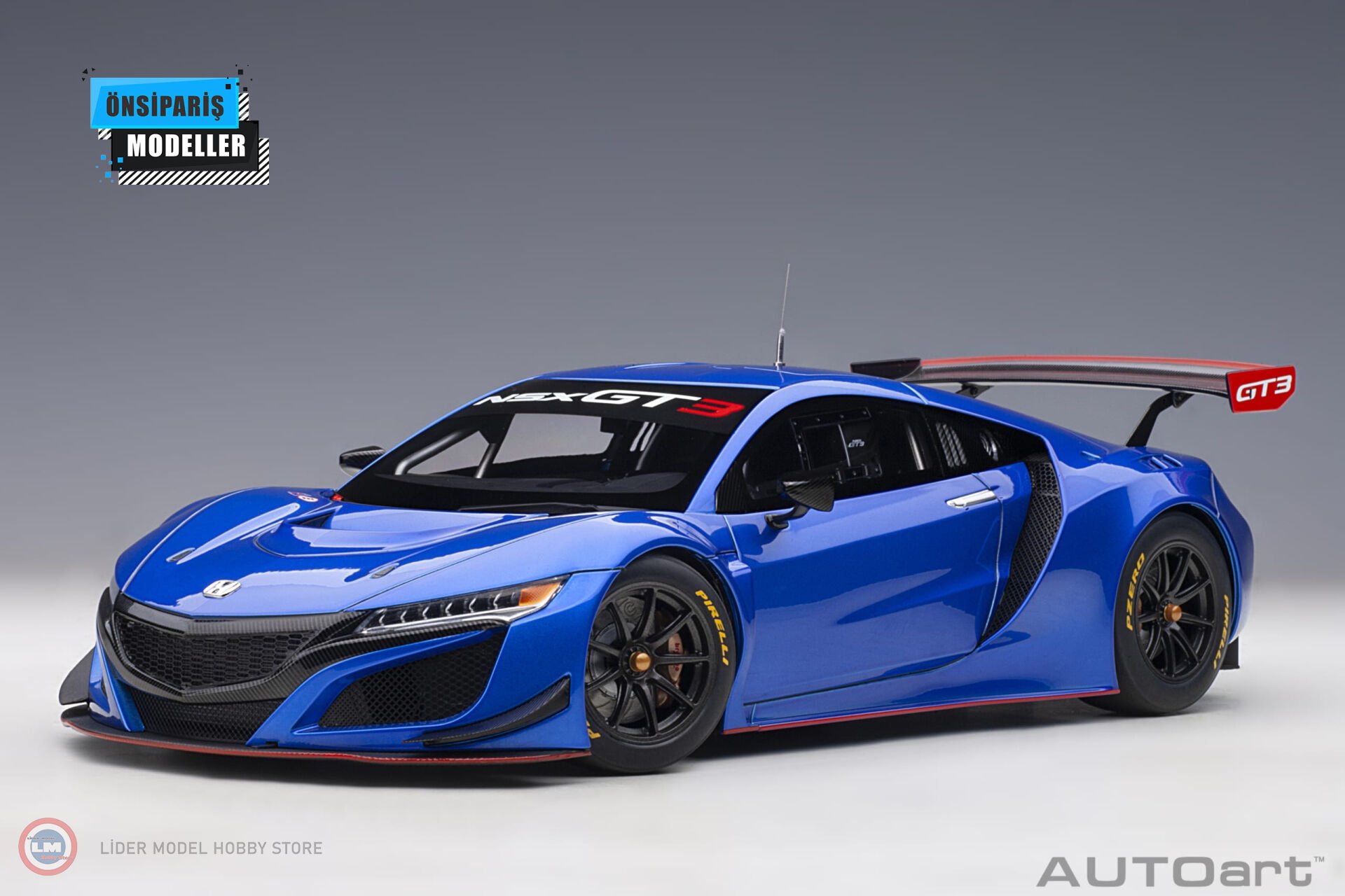 1:18 2018 Honda NSX GT3 81896 (Hyper Blue)