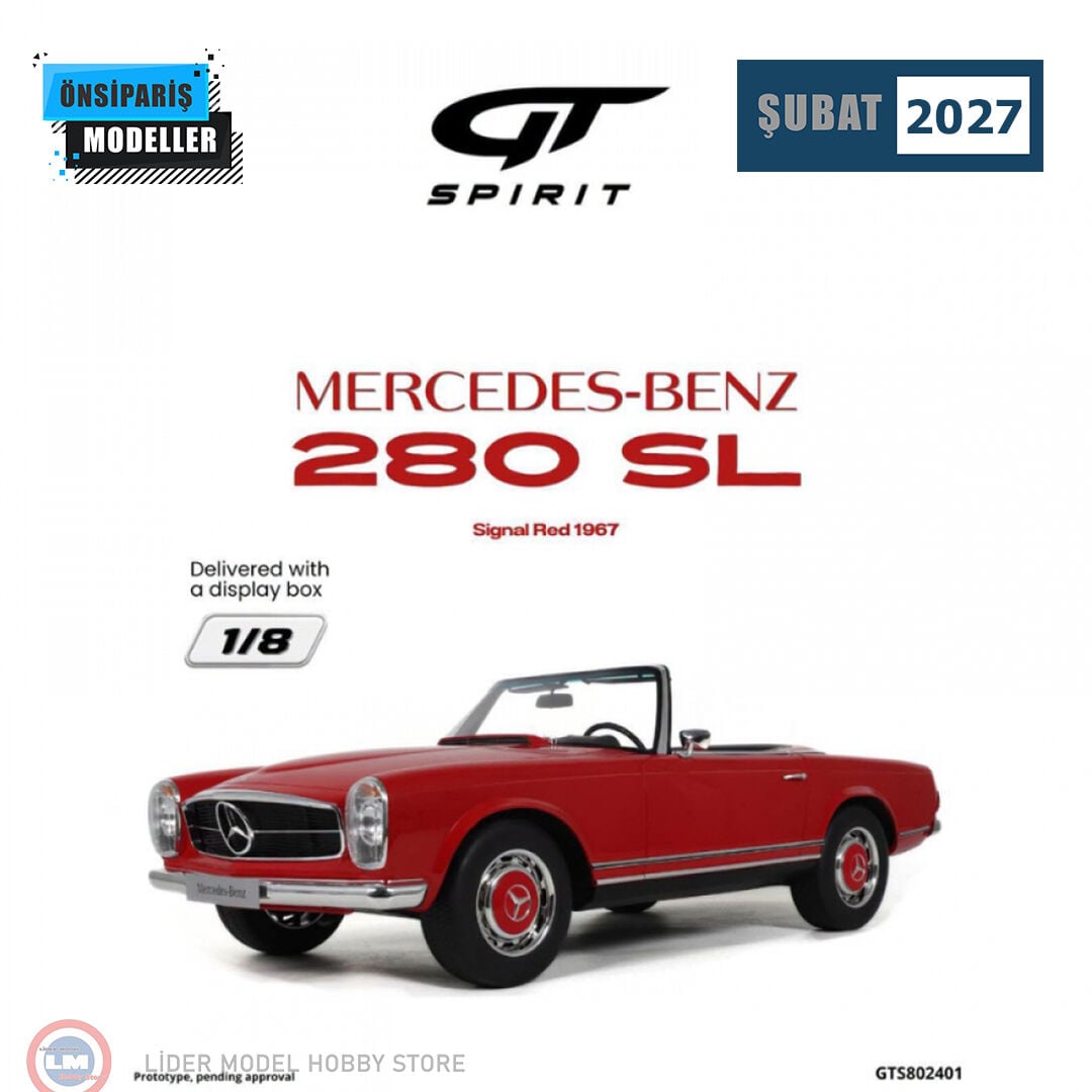 1:8 GT Spirit 1967 Mercedes Benz 280 SL Signal Red