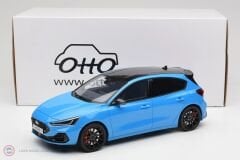 1:18 OTTO 2024 Ford Focus ST Edition Azure Blue