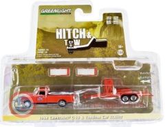 1:64 1968 Chevrolet C-10 STP with Bed Cover and STP Tandem Car Trailer