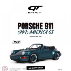 1:18 GT Spirit 1993 Porsche 911 964 America GS Turquoise Blue