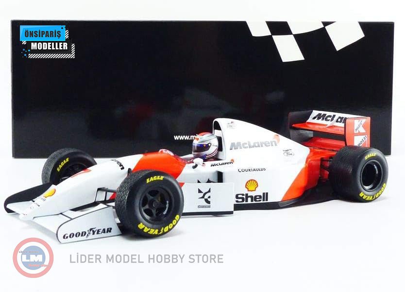 1:18 1993 Mclaren F1 Ford MP48 V8 Team Marlboro No7 European GP Mario Andretti