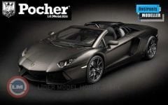 1:8 POCHER  2013 Lamborghini Aventador LP700-4 Roadster Nero Nemesis Maket Kit