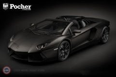 1:8 POCHER  2013 Lamborghini Aventador LP700-4 Roadster Nero Nemesis Maket Kit